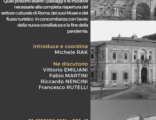 Cultura, musei e turismo a Roma dopo la pandemia – F. Martini, R. Nencini, M. Rak, F. Rutelli